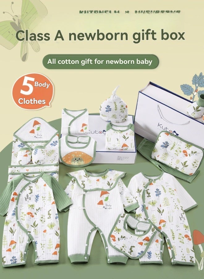 بيوينتي 22PCS مجموعة هدايا الأطفال حديثي الولادة ، مجموعة هدايا Layette حديثي الولادة ، مجموعة ملحقات ملابس الأطفال للأولاد والبنات ، القطن الممتاز. - Image 3