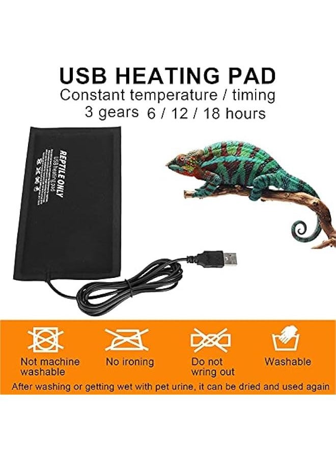 Generic - Constant Temperature 45¡æ Under case Warmer Reptile USB Heating Pad Fiber Cloth for Reptiles Snakes Lizard Hermit Crab tortoise (M), Reptile Heat Pad, Reptile USB Heating Pad USB Heat Pad USB Heatin - Image 1
