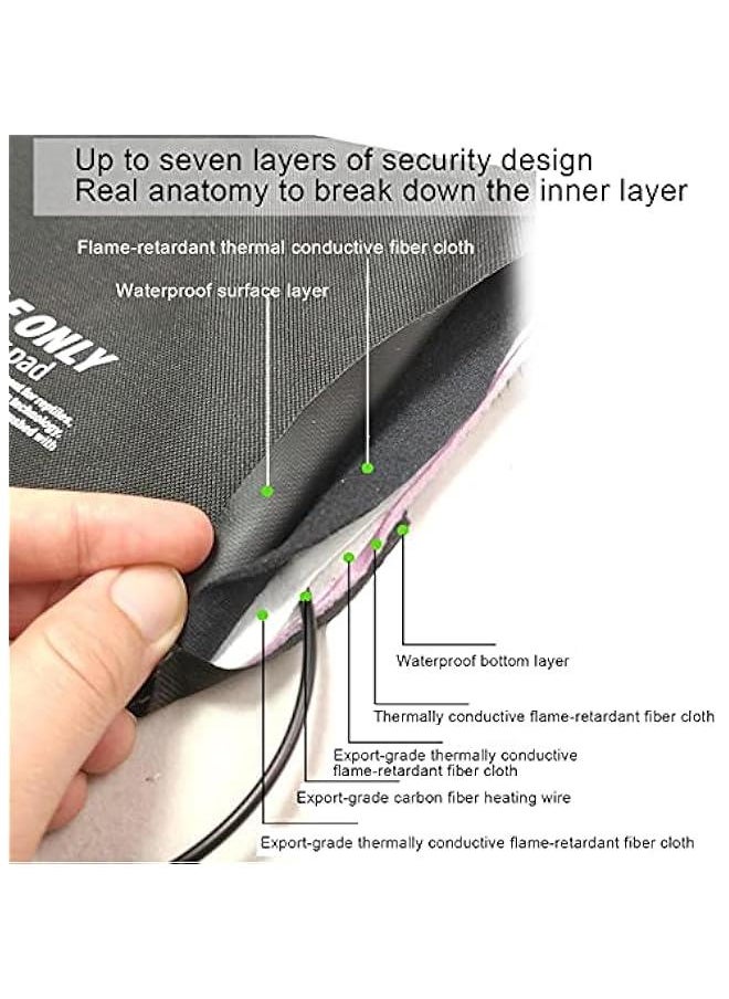 Generic - Constant Temperature 45¡æ Under case Warmer Reptile USB Heating Pad Fiber Cloth for Reptiles Snakes Lizard Hermit Crab tortoise (M), Reptile Heat Pad, Reptile USB Heating Pad USB Heat Pad USB Heatin - Image 1