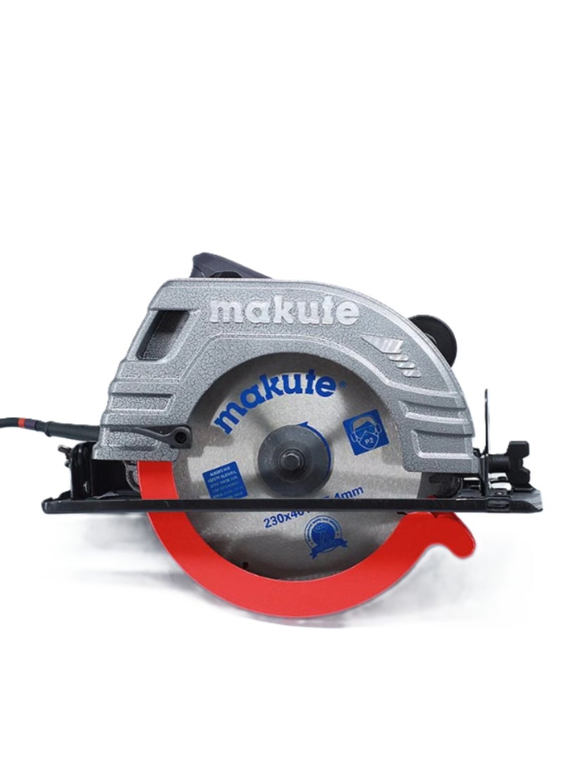 makute Electric Circular Saw, 235mm Wood Cutting Tool, 2200W Power, 4100 RPM, 220-240V, Variable Speed, Copper Motor - Model CS004  - Image 2