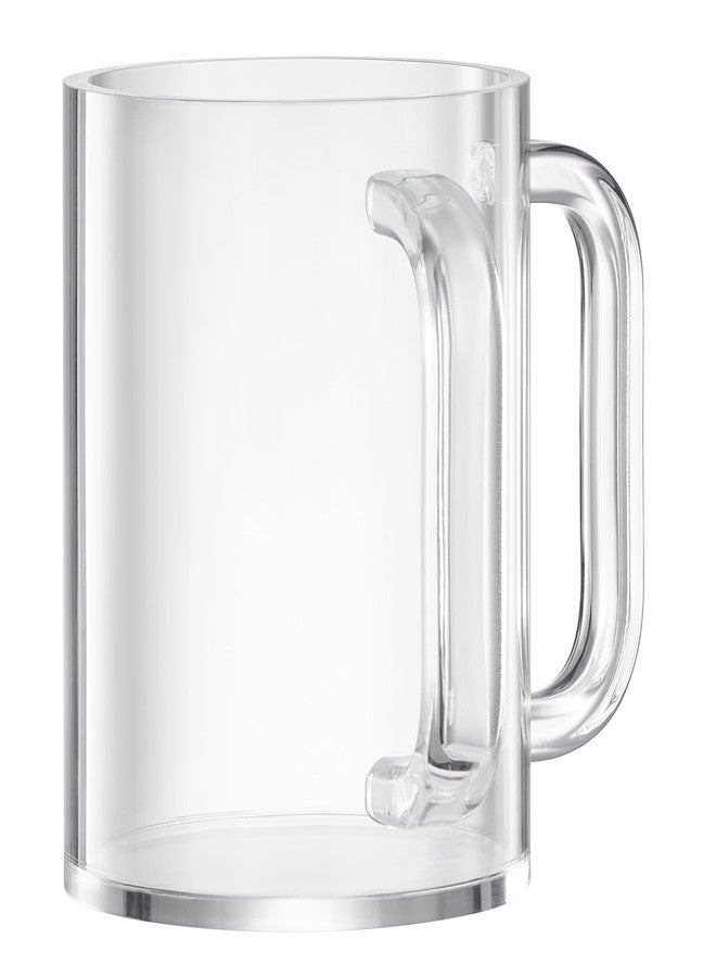 Khen Judaica Acrylic Hand Washing Cup for Netilat Yadayim with Dual Handles - 5" Clear Unbreakable Plastic Negel Vasser Wash Cup for Everyday & Passover Seder, Shabbat, Shul, Synagogue & Home (Clear) - Image 1