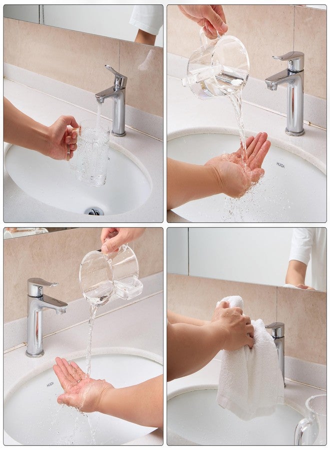 Khen Judaica Acrylic Hand Washing Cup for Netilat Yadayim with Dual Handles - 5" Clear Unbreakable Plastic Negel Vasser Wash Cup for Everyday & Passover Seder, Shabbat, Shul, Synagogue & Home (Clear) - Image 5