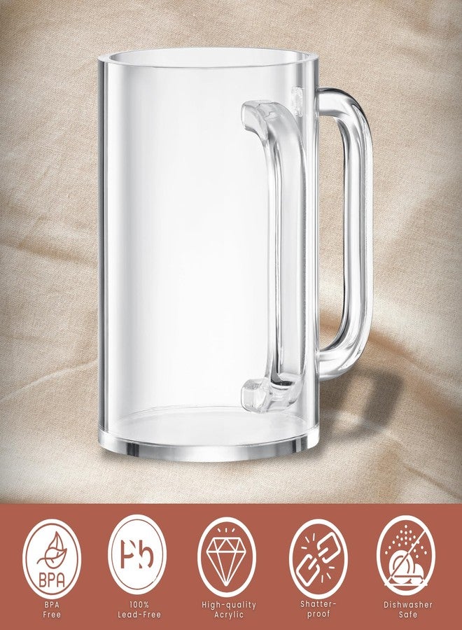 Khen Judaica Acrylic Hand Washing Cup for Netilat Yadayim with Dual Handles - 5" Clear Unbreakable Plastic Negel Vasser Wash Cup for Everyday & Passover Seder, Shabbat, Shul, Synagogue & Home (Clear) - Image 3