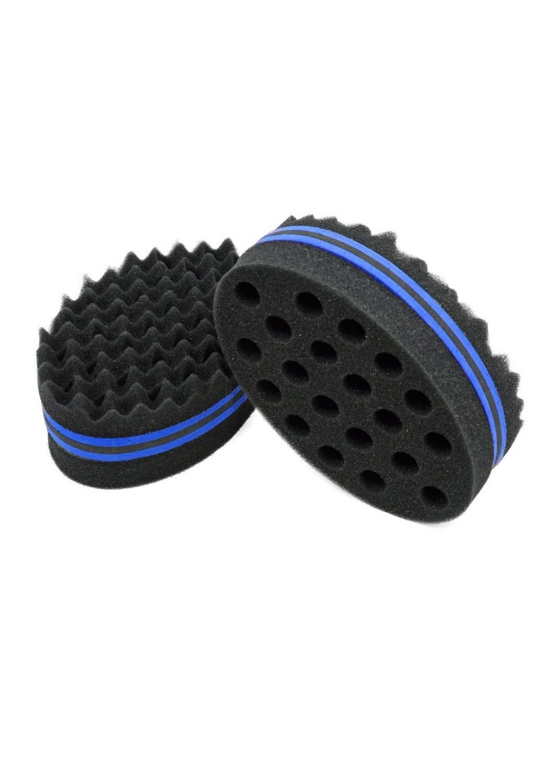FASHION HOME Afro Hair Sponge Barber Brush for Hair Men Women With Hair Twist Curl Comb  - Image 2