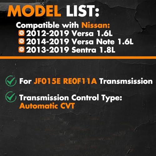 MEMOEO RE0F11A CVT Transmission Filter Oil Pan Gasket Kit Compatible With Nissan 2013-2019 Sentra 1.8L,2012-2019 Versa 1.6L,2014-2019 Versa Note 1.6L 33010-JF015 31726-28X0A 31726-3JX0A 19318012 - Image 3