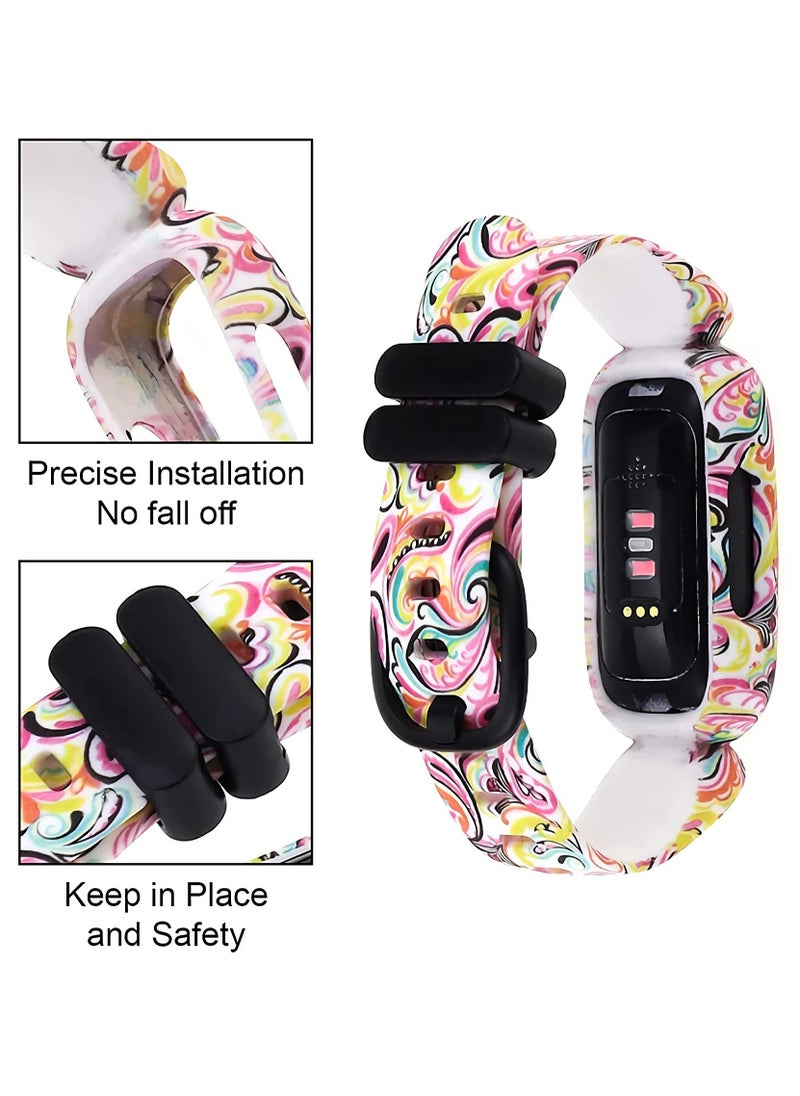 SYOSI - Bands Compatible for Fitbit Ace 3 Straps for Kids Girls Boys- Colorful Skin-Friendly Waterproof Ace 3 Bands for Girls Watch Band Wrist Strap Bracelet Accessories For Kid Children(3 Pack)Bands Compatib - Image 1