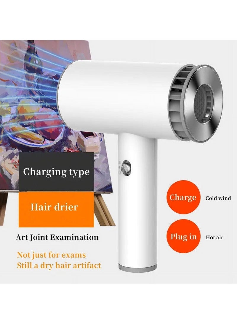 عام مجفف الشعر اللاسلكي مجفف شعر لاسلكي محمول وسريع التجفيف للشعر قابل للشحن ببطارية ليثيوم قابلة للشحن - Image 2