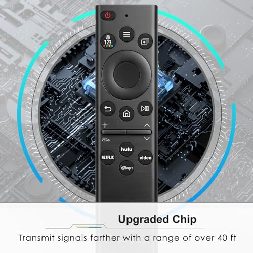 EWO'S Universal Remote Control Compatible For All Samsung Tv Led Qled Uhd Suhd Hdr Lcd Frame Curved Solar Hdtv 4K 8K 3D Smart Tvs, With Buttons For Netflix, Prime Video, Www, Black - Image 4