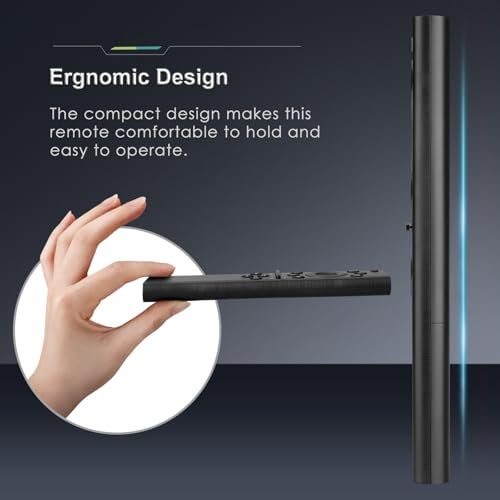 EWO'S Universal Remote Control Compatible For All Samsung Tv Led Qled Uhd Suhd Hdr Lcd Frame Curved Solar Hdtv 4K 8K 3D Smart Tvs, With Buttons For Netflix, Prime Video, Www, Black - Image 5