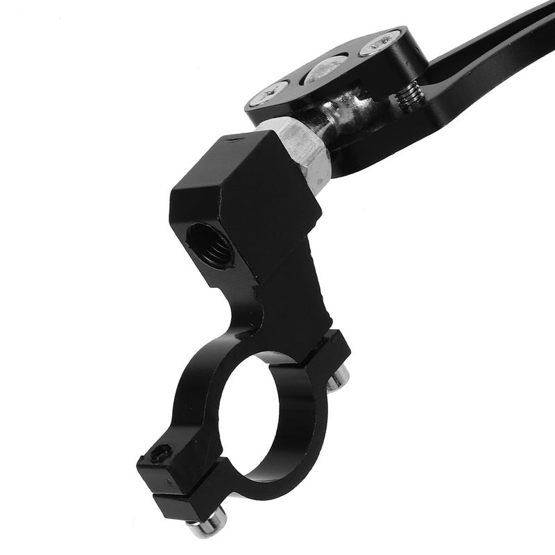 Aluminum Bike Mirrors 360 Rotatable Wide Angle Rear View For Cycling Safety 1 Pair Black - Image 4