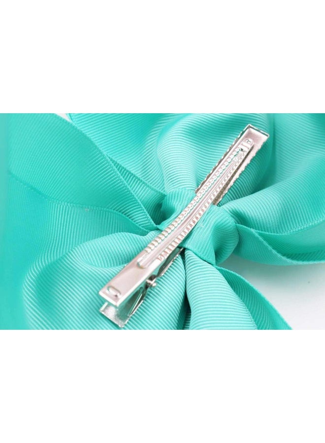 DeD 20 Pcs 8" Hair Bows Clips Boutique Grosgrain Ribbon Big Large Bows Alligator Hair Accessories For Baby Girls Teens Kids - Image 5