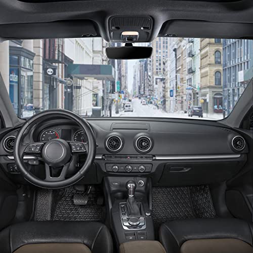 SEG Direct Car Steering Wheel Cover Small Size for Prius Civic Model 3 Model Y Camaro Rogue with 14-14 1/4 inches Outer Diameter, Black Microfiber Leather - Image 2