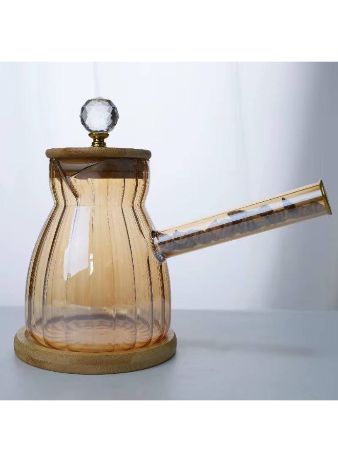 كنكه بايركس بغطاء خشب بمقبض كريستال 400مل - Image 1