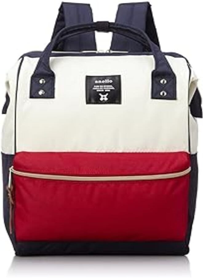 anello anello Waterproof Large Baby Bag, Multi-Function Travel Backpack Nappy Bags, Nursing Bag, Fashion Mommy Bag - Blue / White / Red - 2725614187371 