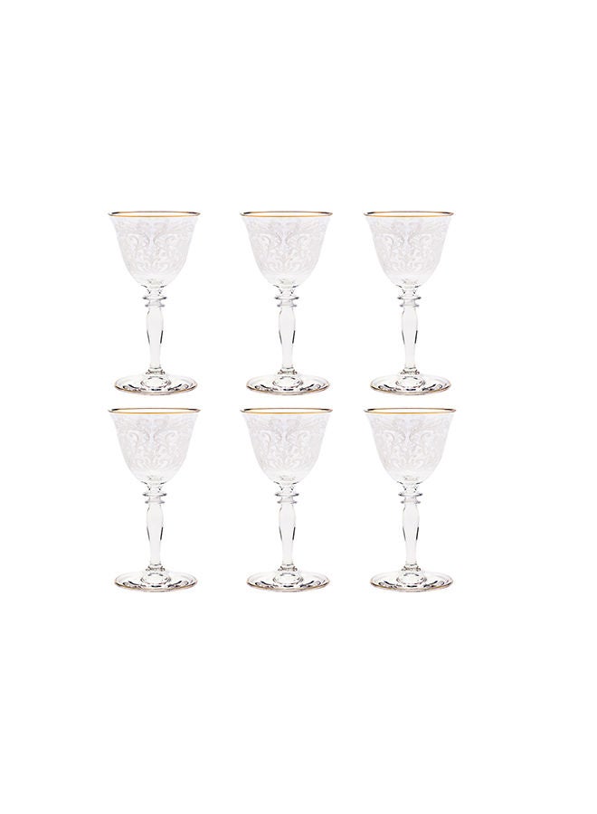 Villeroy & Boch 6-Piece Embroidery Gold Water Glasses  - Image 2