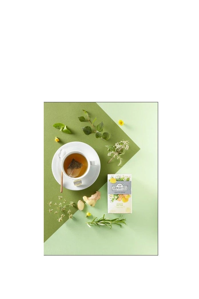 احمدتي شاي أحمد أكياس ديتوكس العشبية الخالية من الكافيين ~ 20 كيسًا - Image 2