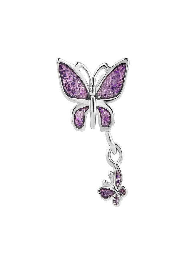 KunBead Dangle Butterfly Bead Pendant Charms Compatible with Pandora Bracelets - Image 2