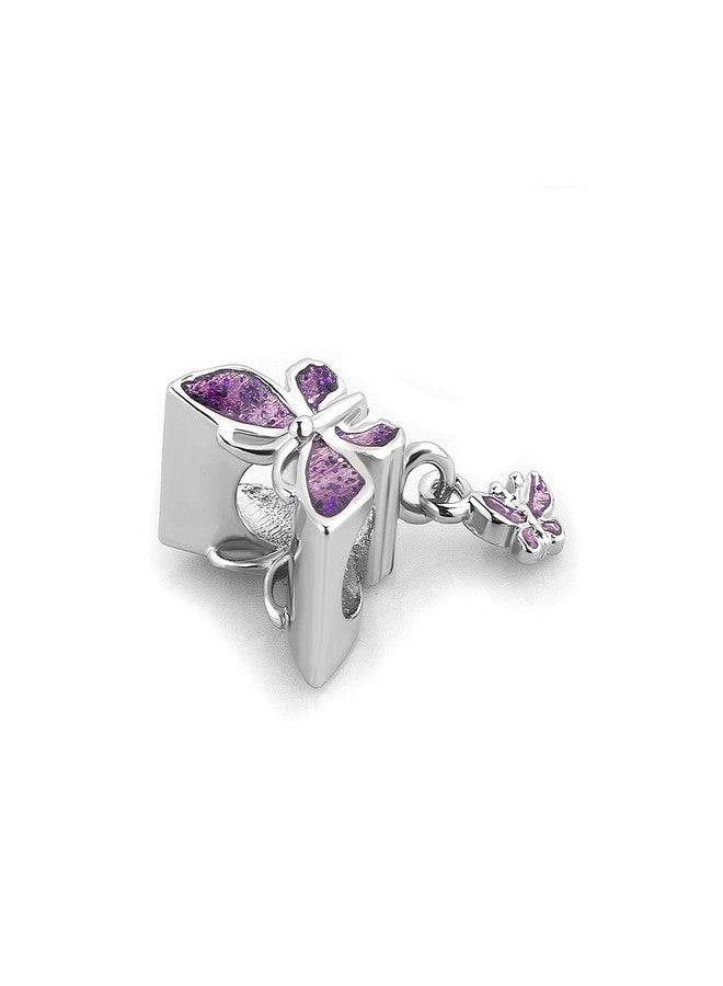 KunBead Dangle Butterfly Bead Pendant Charms Compatible with Pandora Bracelets - Image 3
