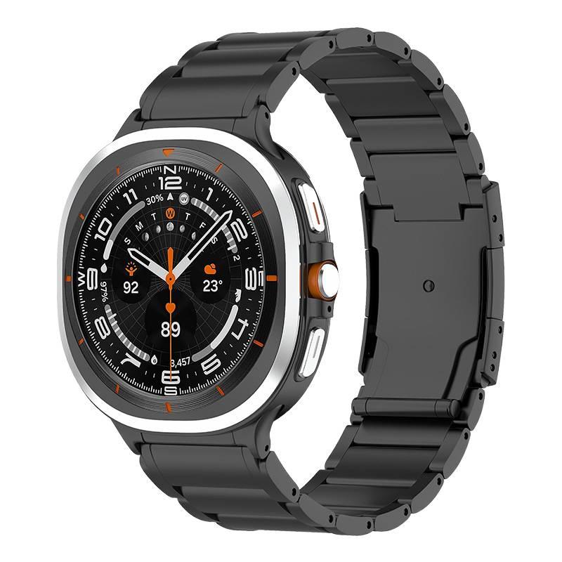 Adjustable Smartwatch Band Compatible with Samsung Galaxy Watch 7 with Fit Replacement Strap for Daily Wear Black - Image 1