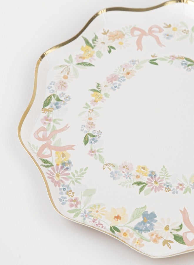 Meri Meri Elegant Floral Side Plates (Pack of 8) - Image 3