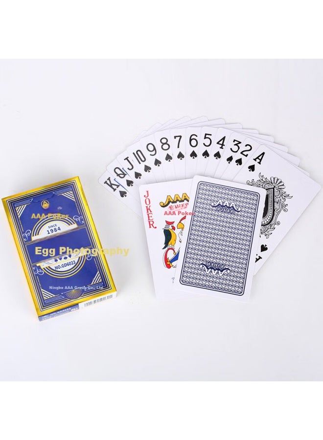 Aaa Guandan Playing Cards Three A 3a Blue Core Paper Adult Entertainment Loose Pack Gd6023 Blue Ten Decks - Image 4