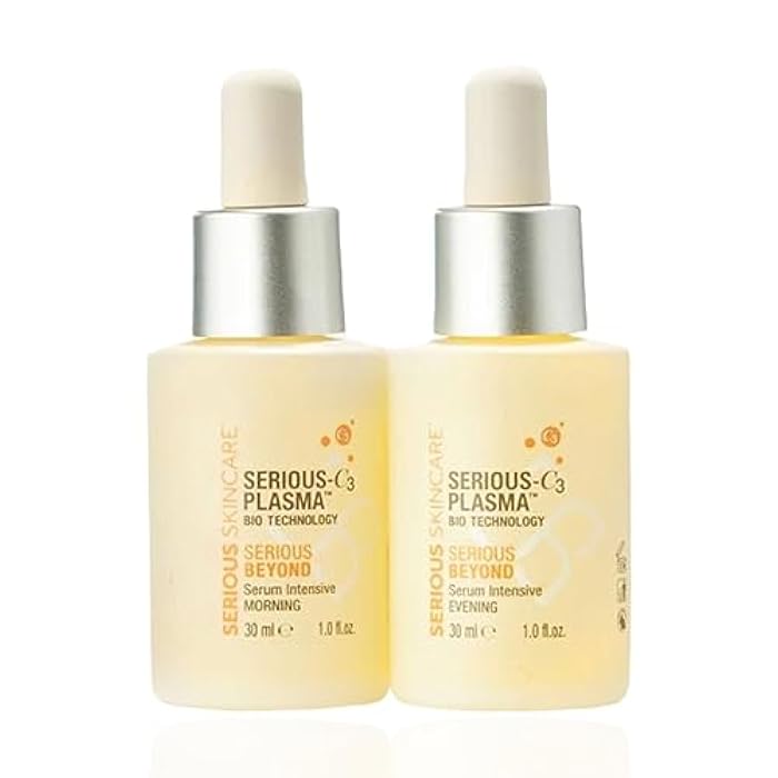 Serious Skincare - Beyond Intensive Vitamin C Serum for Face - 60 Day Facial Treatment for Healthy Glowing Skin and Brightening - Smoothes Lines, Pores and Fades Dark Spots - 2 Piece Anti-Aging Set - Image 1
