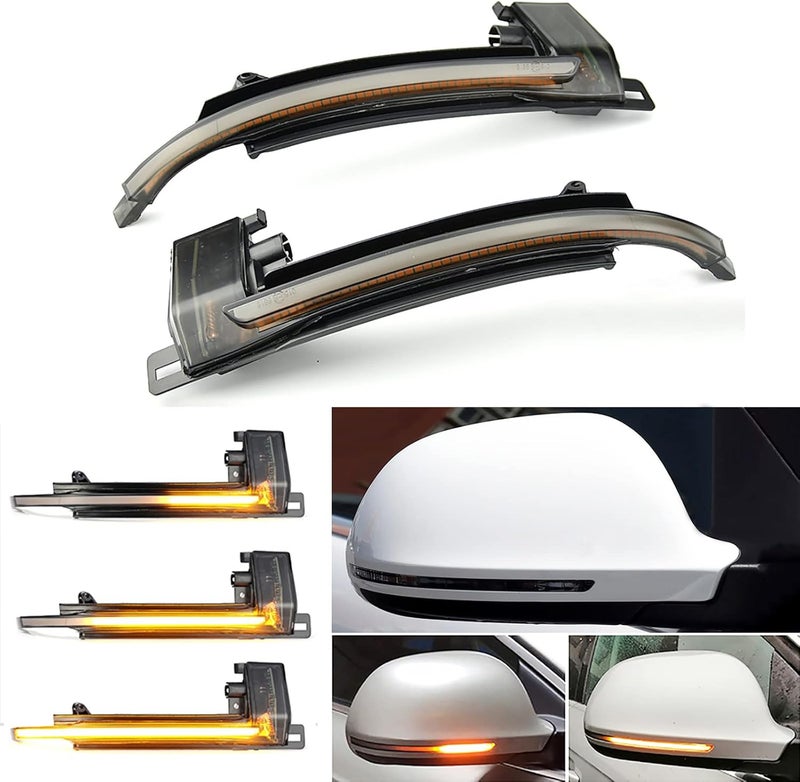 Xinctai Sequential LED Side Mirror Marker Light Turn Signal Lamp for Audi A4 S4 A5 S5 B8 A6 S6 A8 S8 Q3 SQ3 A3 8P - Image 1