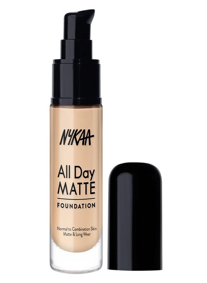 Nykaa All Day Matte Long Wear Liquid Foundation For Normal To Combination Skin - Beige 06 - Image 1
