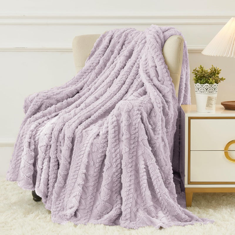 Aganear Flannel Throw Blanket Cozy Soft Fuzzy Throw Blanket for Women Portable Throw Blankets for Couch Warm Present for Birthday Christmas Halloween Housewarming50x60 - Image 2