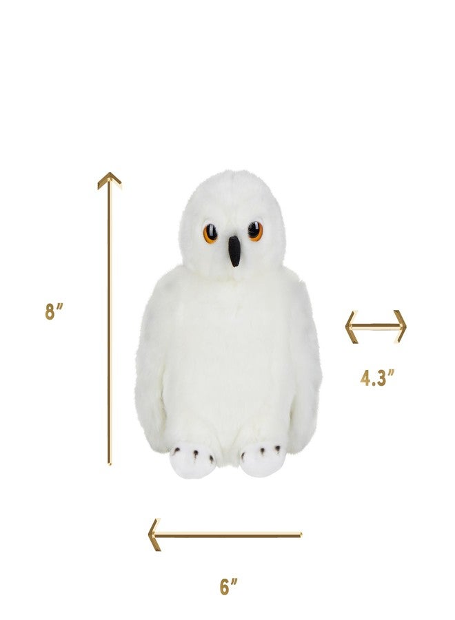 Harry Potter Hedwig Soft Toy - Medium 8" Plush Toy Owl - Collectible - White Snowy Owl with Yellow Eyes & Black Beak - Stuffed Animal Gift for Fans, Kids & Collectors - Image 4