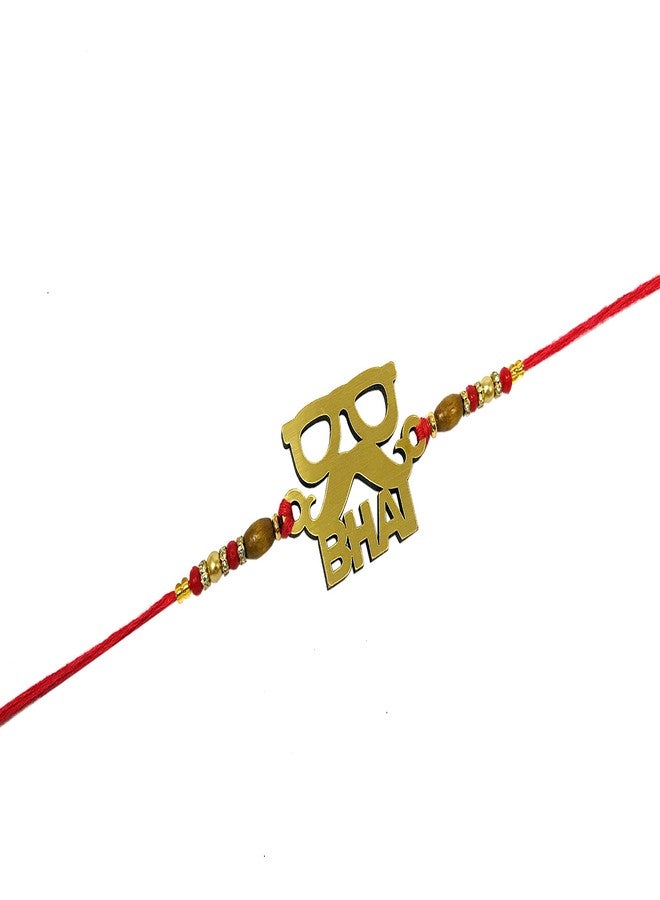 Evisha 3 Pcs Golden Bhai Swag Super Bro Mustache PUB G Rakhi Set Combo For Brother Bhaiya Bhai | | rakhi || rakhi set || rakhi for brother || rakhi for brother and bhabhi || rakhi combo || bhaiya bhabhi rakhi || rakhi gifts - Image 4