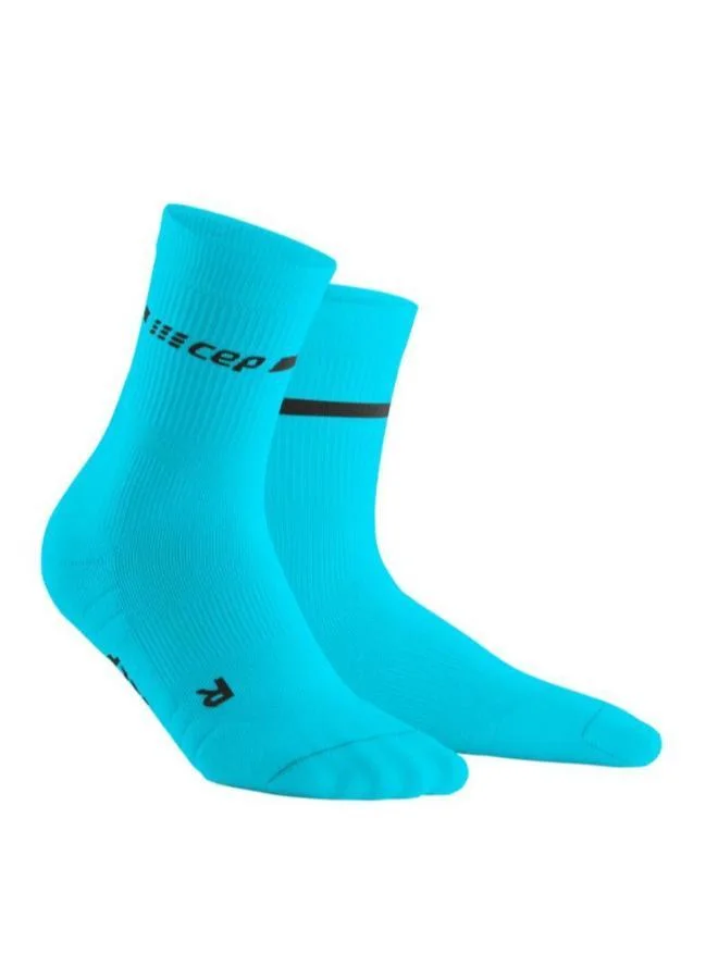 سي إي بي Neon Compression Socks Mid Cut Neon Blue Women