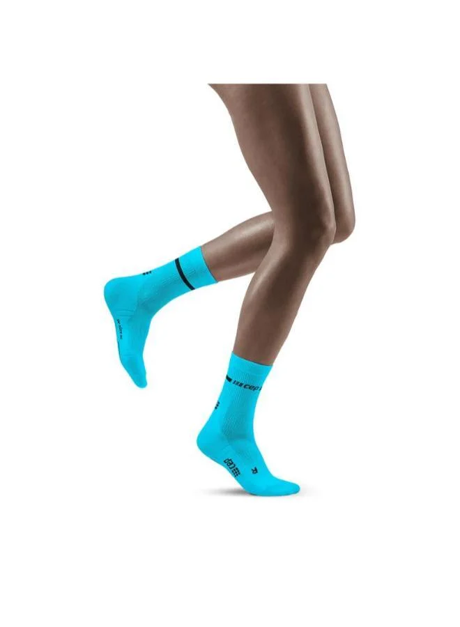 سي إي بي Neon Compression Socks Mid Cut Neon Blue Women