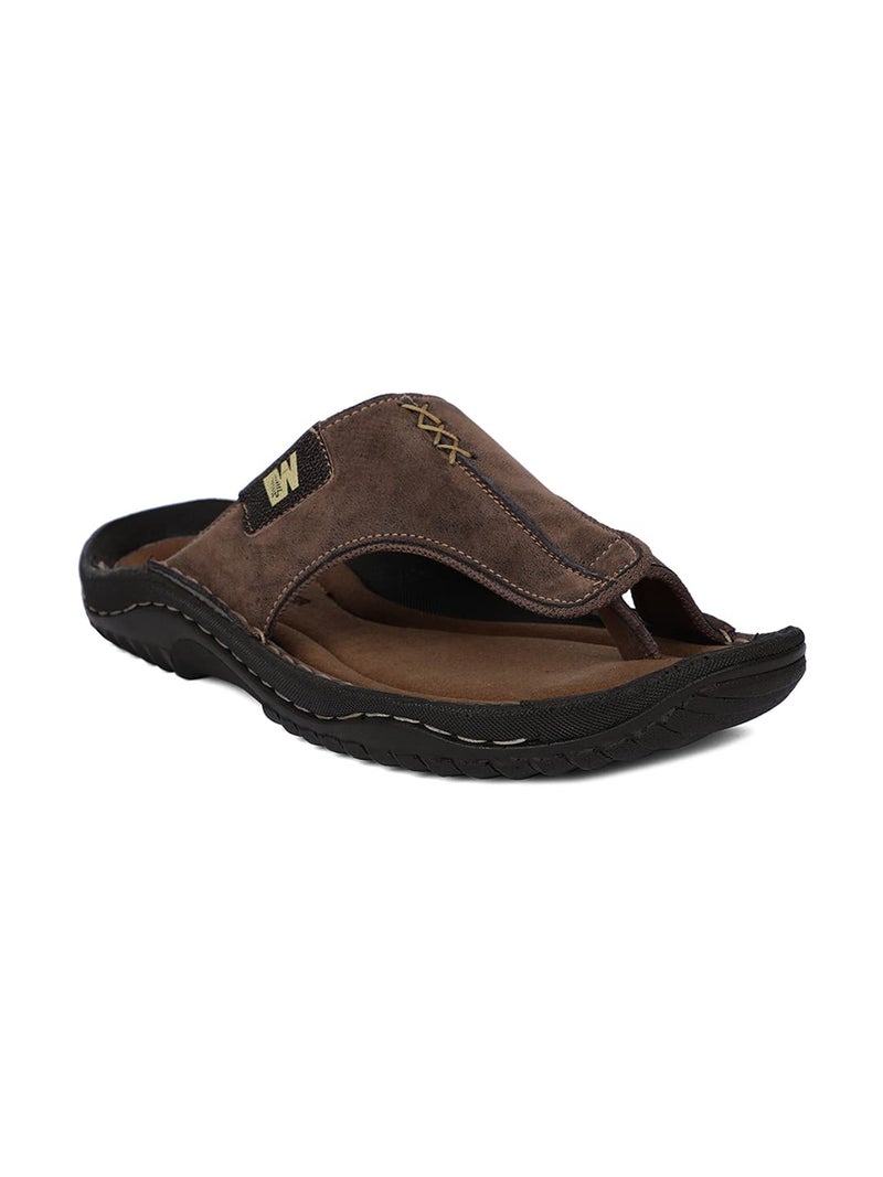 Weinbrenner Men's TOE Slippers (8714291_BROWN_8 UK) - Image 3
