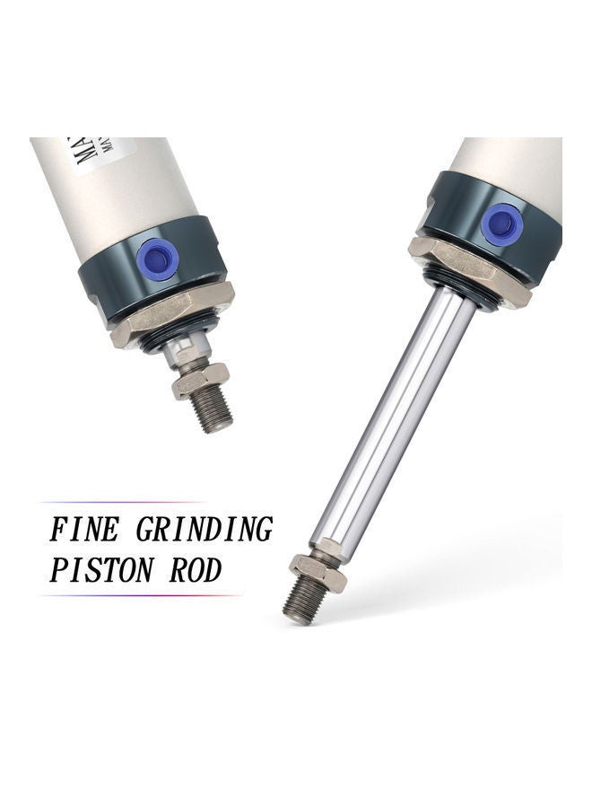 NIBEMINENT Pneumatic Mini Air Cylinder MAL 40 x 25 Silver - Image 5