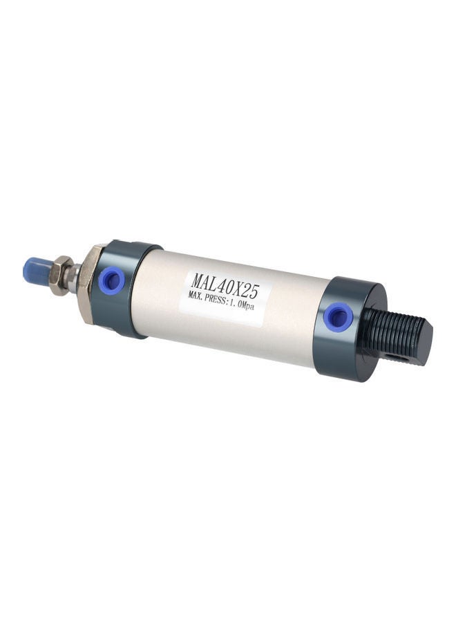 NIBEMINENT Pneumatic Mini Air Cylinder MAL 40 x 25 Silver - Image 4