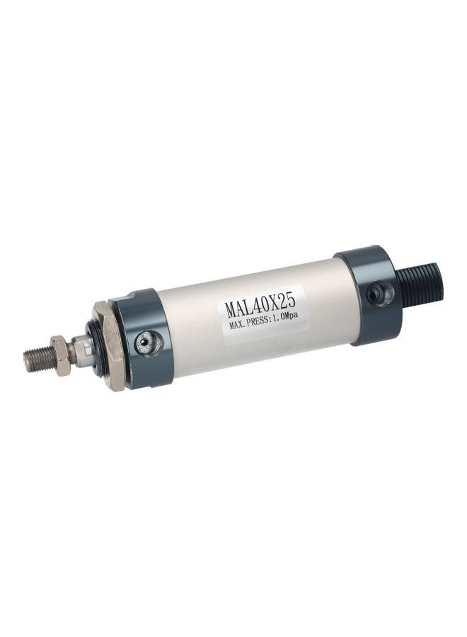 NIBEMINENT Pneumatic Mini Air Cylinder MAL 40 x 25 Silver - Image 3