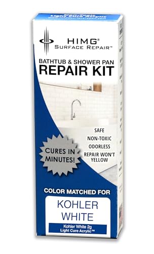 HIMG Bathtub & Shower Pan Repair Kit, Compatible with Kohler White - Image 1