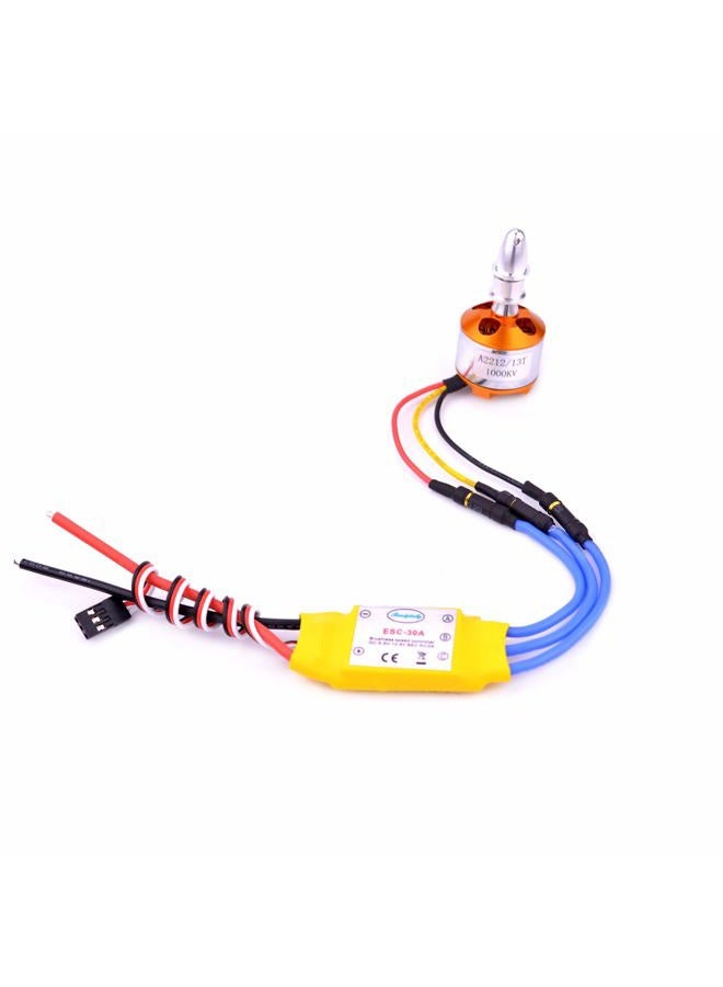 YoungRC A2212 1000KV Brushless Motor+ 30A ESC Electric Speed Controller + Gold Bullet Banana Plugs and Heat Shrink Tubes for RC Multicopter 450x525 Quadcopter - Image 4