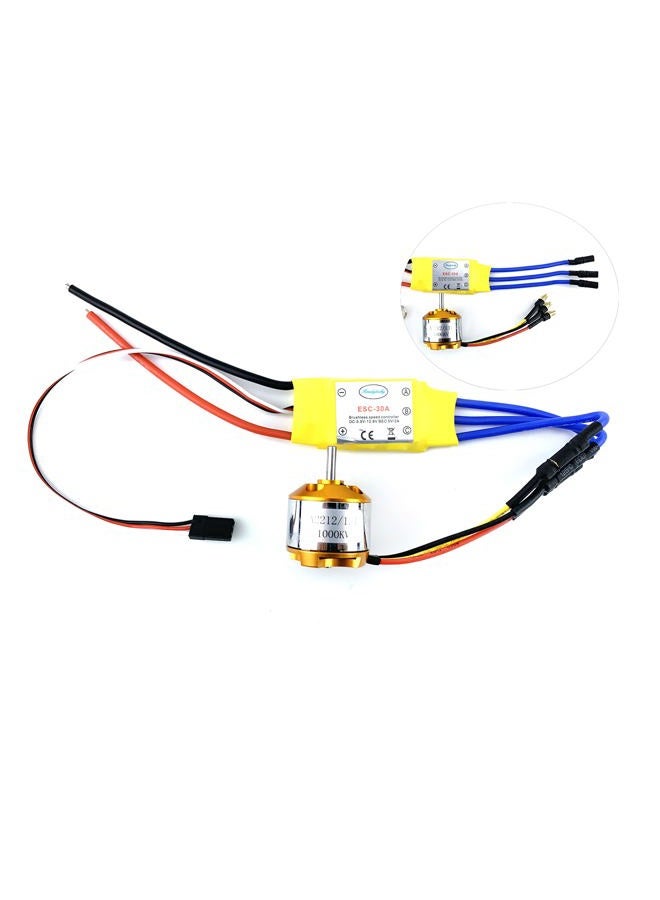 YoungRC A2212 1000KV Brushless Motor+ 30A ESC Electric Speed Controller + Gold Bullet Banana Plugs and Heat Shrink Tubes for RC Multicopter 450x525 Quadcopter - Image 1