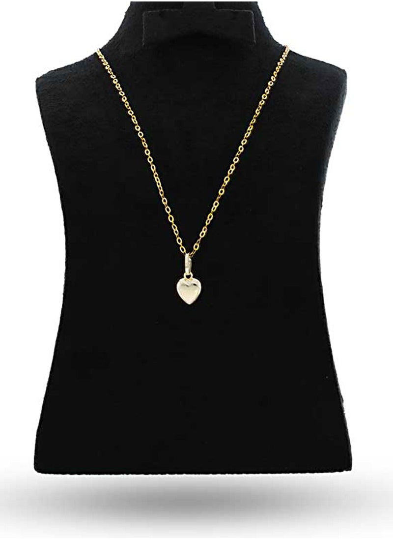 FK Jewellers - Gold Necklace (Chain with Heart Pendant) 18KT - FKJNKL18KU1051 - Image 1