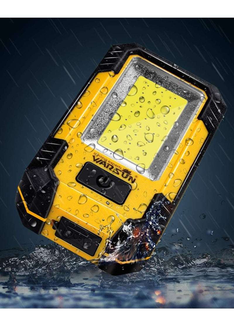 Warsun Led Work Lights Rechargeable Magnetic Mechanic Light Portable Worklight for Camping Car Repairing 30w 1200 High Lumens Bright Yellow - Image 2