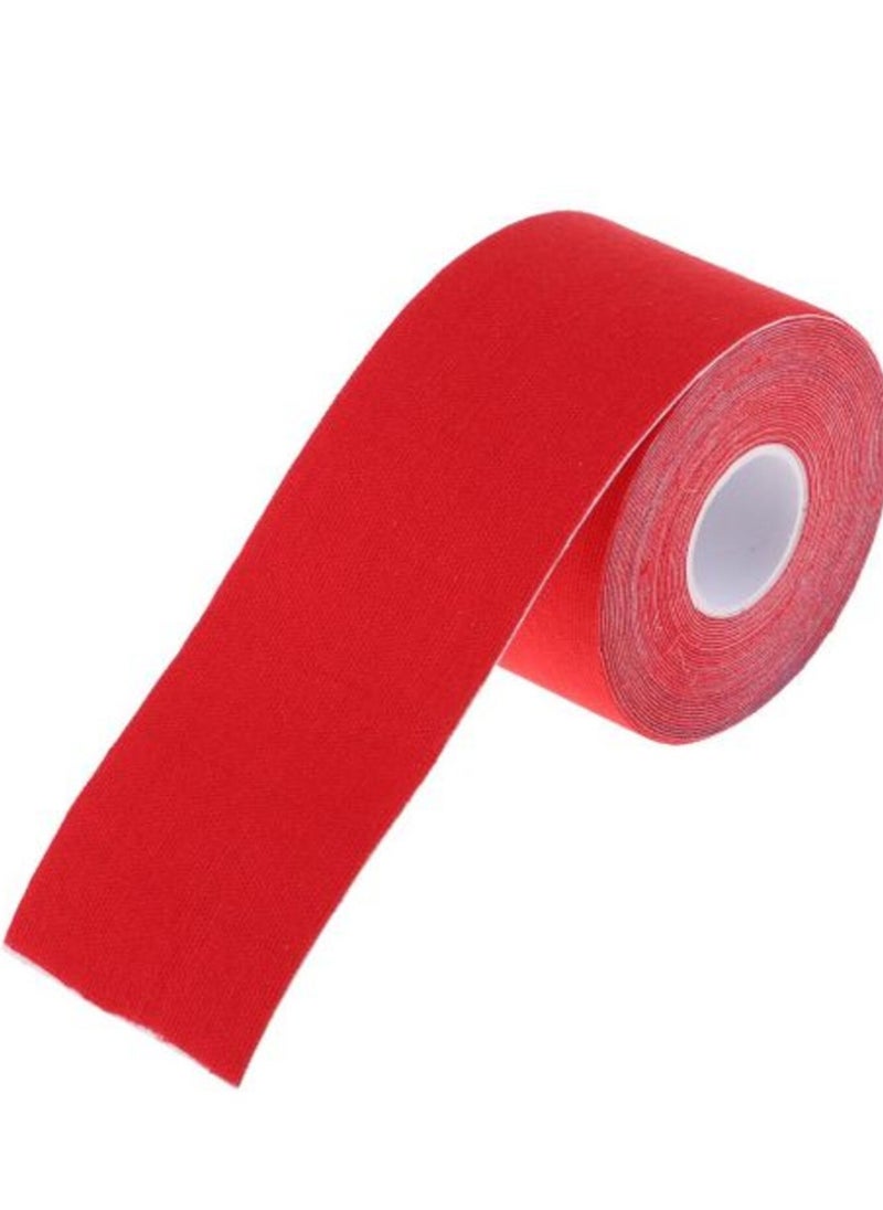 Ce-tua - Kinesiology Sports Elastic Muscle Pain Relief For Gym Adhesive Tape 5cm x 5m Red Color - Image 1