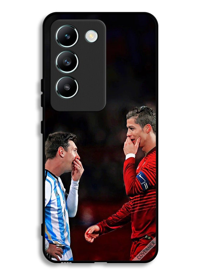 Covernex Vivo Y100 4G Protective Case Cover Ronaldo & Messi In One Frame - Image 1
