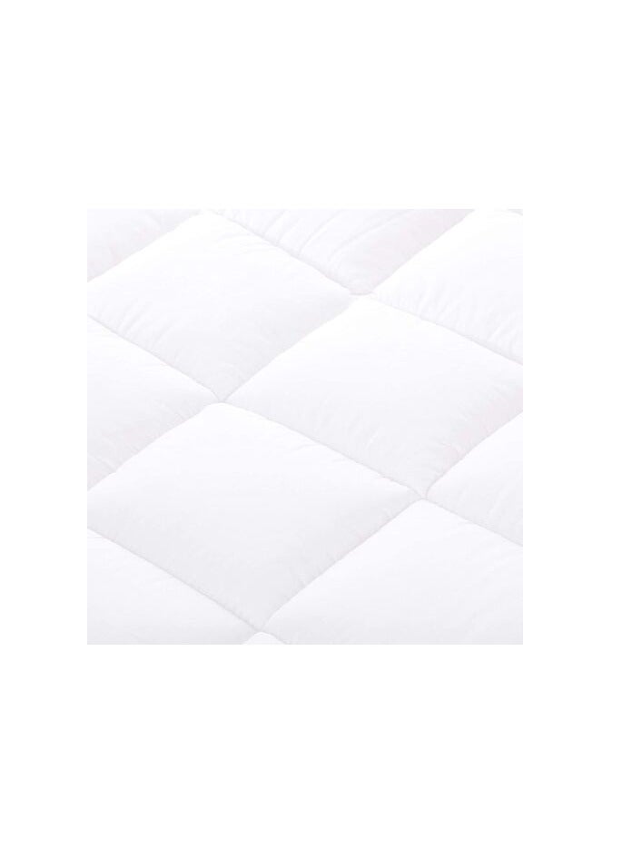 DEEP SLEEP Every Night Deep Sleep Down-Alternative Mattress Topper Pad - Fiber White Soft Fluffy (Double Size -W120 X L200 Cm) - Image 5