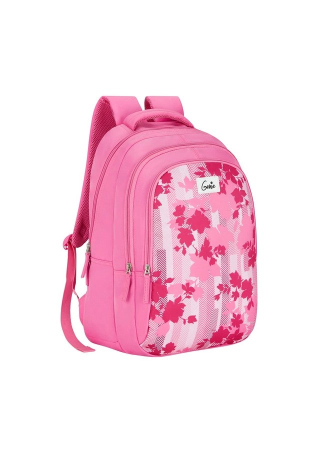 Genie Genie Quinn Laptop Backpack for Women, 3 Compartments, Stylish and Trendy College Bags for Girls, Water Resistant and Lightweight Bags for Office and Travelling Purpose, 36 litres, Pink  - Image 3