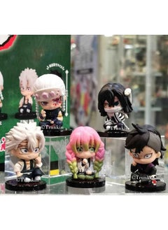 Trunkin Trunkin Demon Slayer Model C Action Figures for Kids | Chibi Small Anime Figures | Kimetsu no Yaiba Model Toys - Set of 5, 4-6 Cms  - Image 1