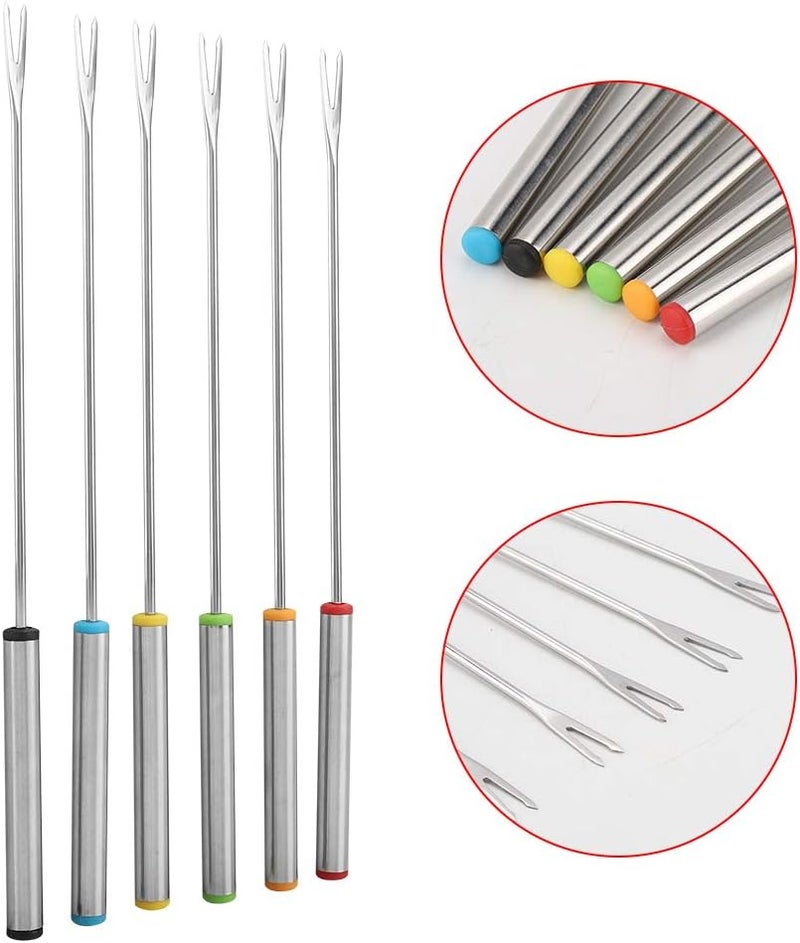 Simlug Fondu Fork Set, Fondue Forks, Chocolate Fork Fondue Tools Stainless Steel Fondue Forks, Cheese Fondue Forks Chocolate Dipping Fork for Chocolate Fountain for Cheese Fondue - Image 3