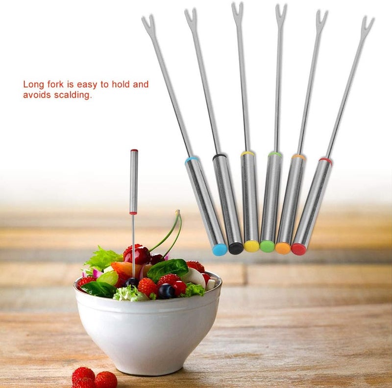 Simlug Fondu Fork Set, Fondue Forks, Chocolate Fork Fondue Tools Stainless Steel Fondue Forks, Cheese Fondue Forks Chocolate Dipping Fork for Chocolate Fountain for Cheese Fondue - Image 1