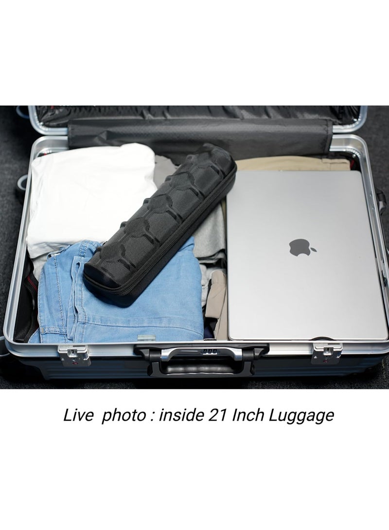 قضية السفر الساعة الصلبة ، 5 فتحة Watch Roll Case التخزين والمنظم للرجال والنساء ، مع وسادة الساعة المضادة للحركة - Image 2
